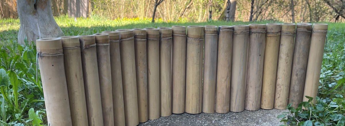 Garten- Beeteinfassung aus Bambus