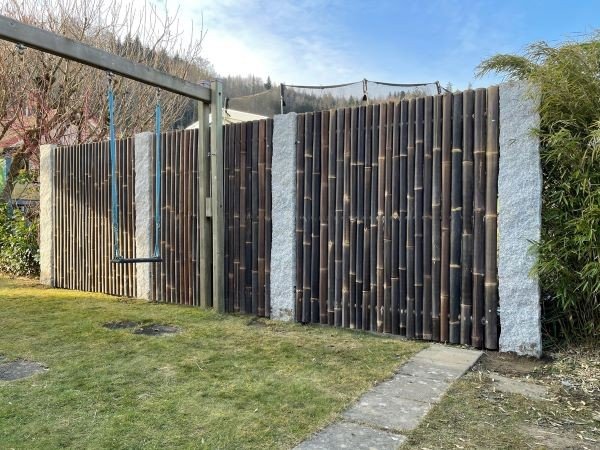 Gestaltungsideen mit Bambuszaun im Garten